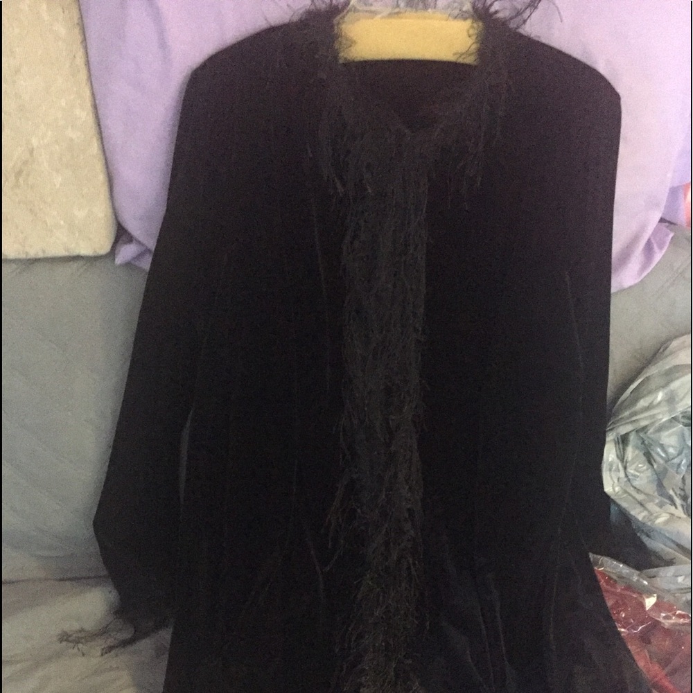 Laura Ashley jet black evening jacket